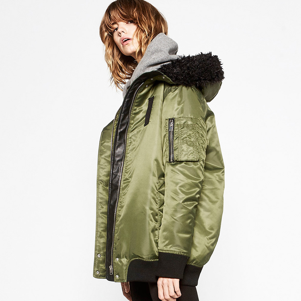 Hooded Bomber Jacket - Image 2