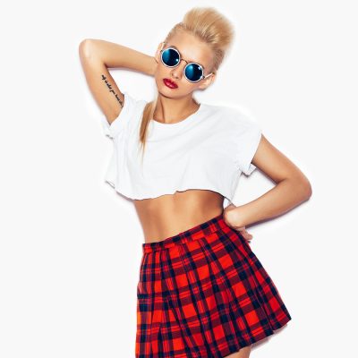 Checkered Skirt